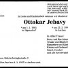 Jebavy Ottokar 1901-1997 Todesanzeige